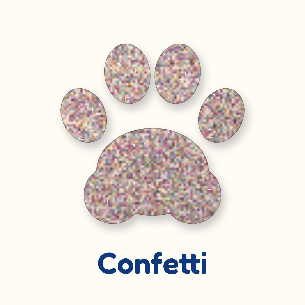 Confetti glitter heat transfer vinyl color swatch