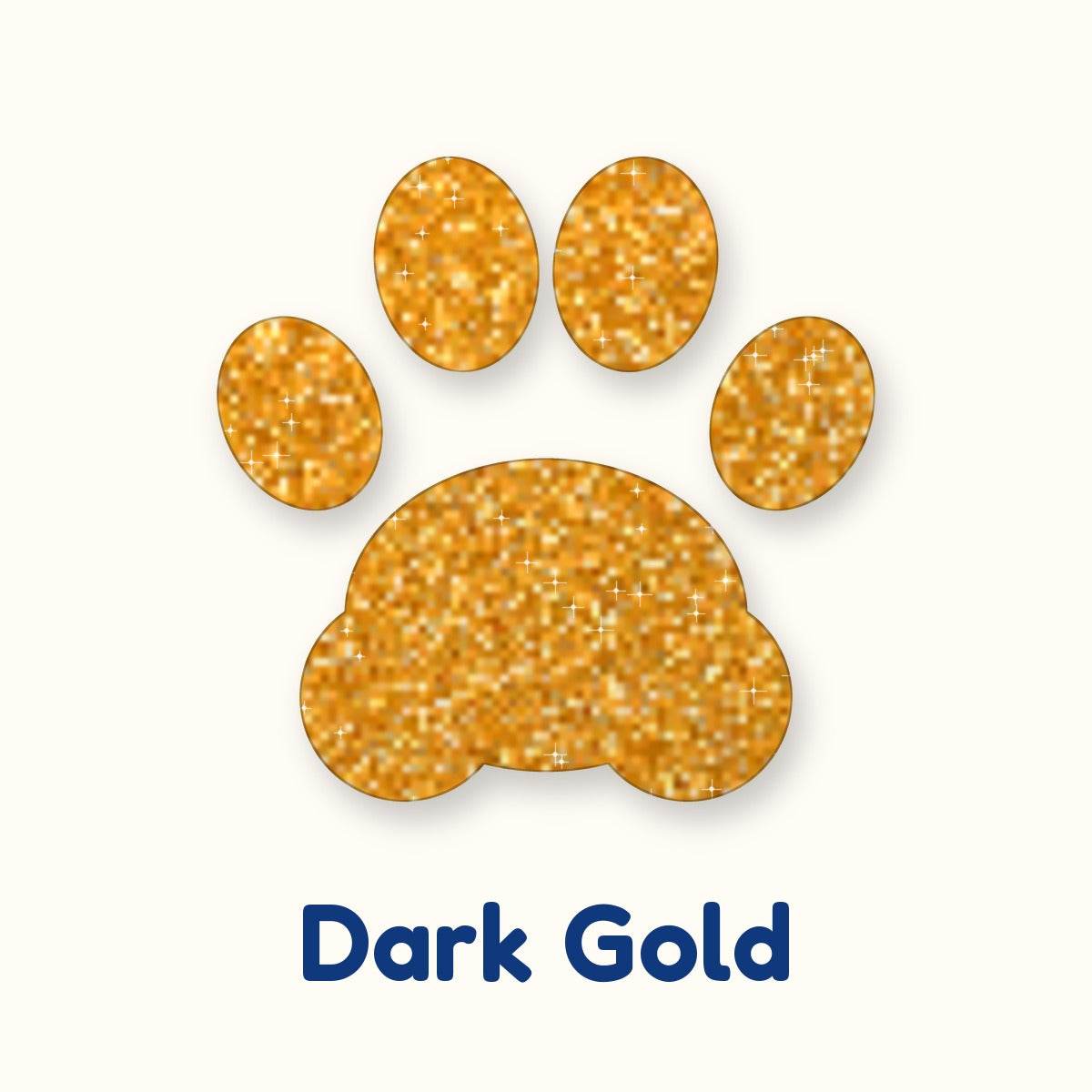 Dark Gold glitter heat transfer vinyl color swatch