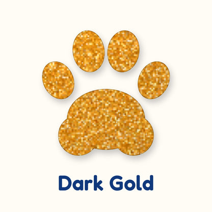 Dark Gold glitter heat transfer vinyl color swatch