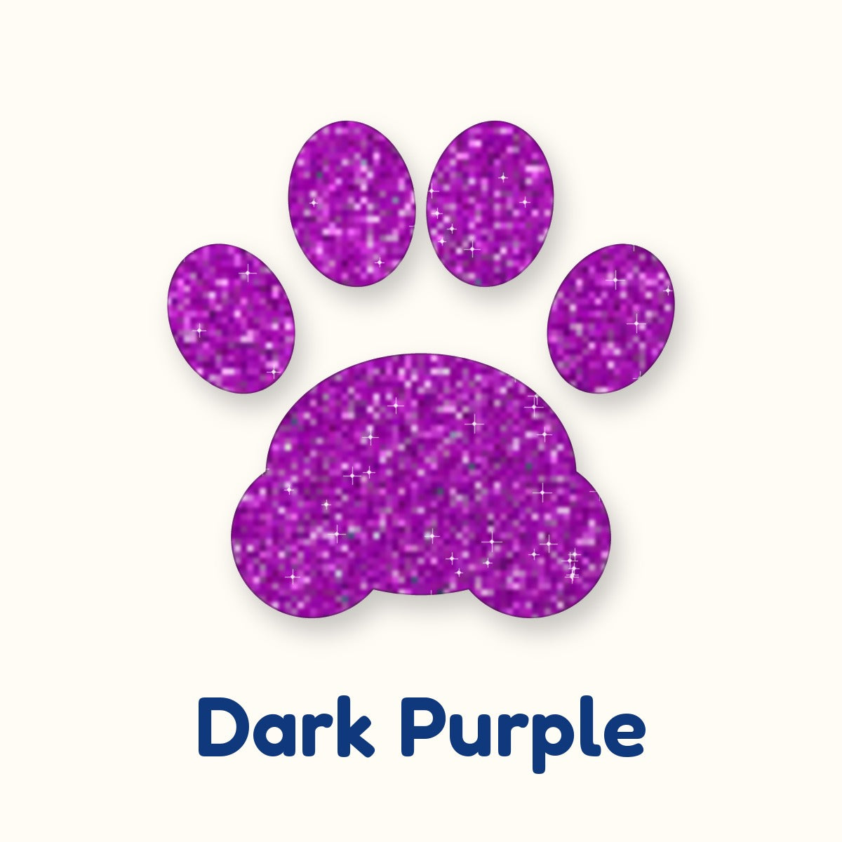Dark Purple glitter heat transfer vinyl color swatch