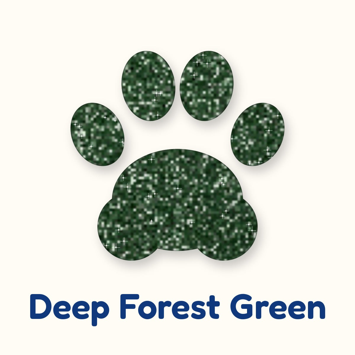 Deep Forest Green glitter heat transfer vinyl color swatch