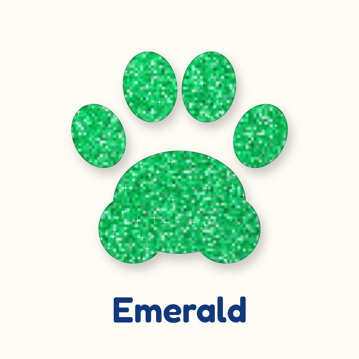 Emerald glitter heat transfer vinyl color swatch