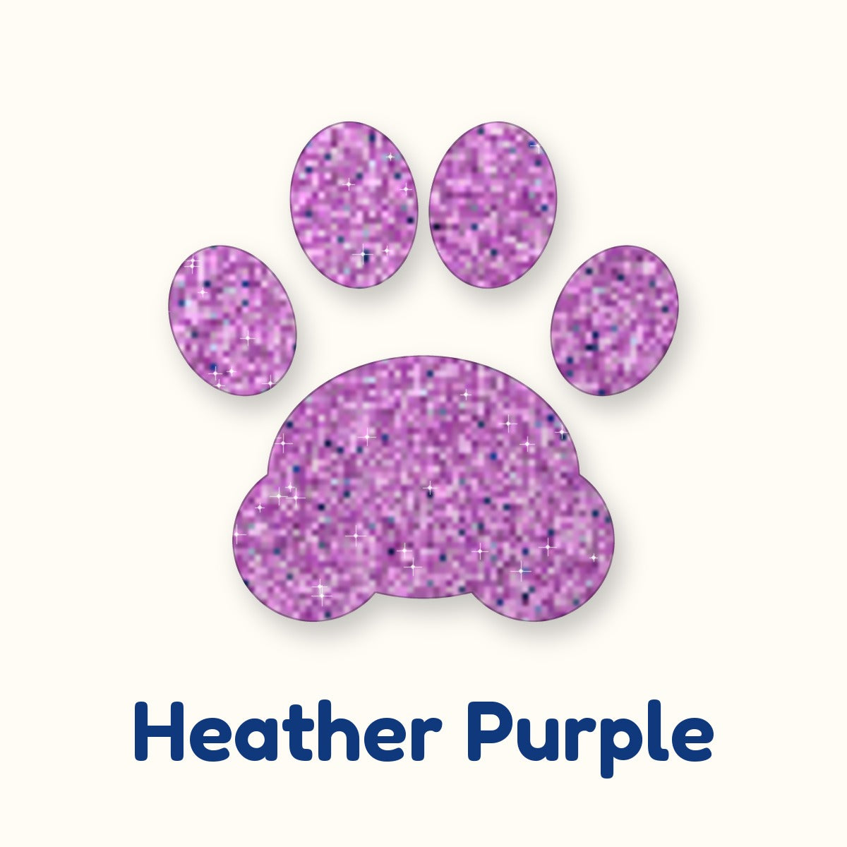 Heather Purple glitter heat transfer vinyl color swatch
