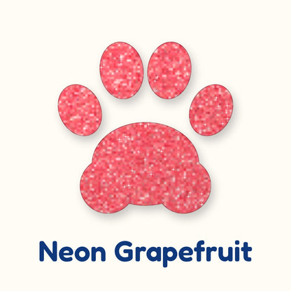 Neon Grapefruit glitter heat transfer vinyl color swatch