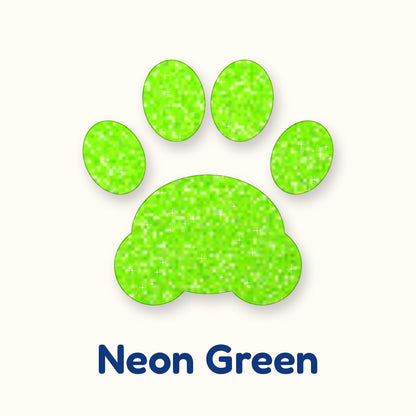 Neon Green glitter heat transfer vinyl color swatch