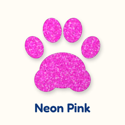 Neon Pink glitter heat transfer vinyl color swatch