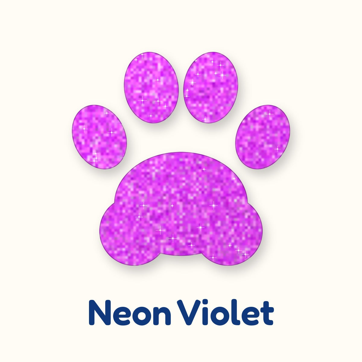Neon Violet glitter heat transfer vinyl color swatch