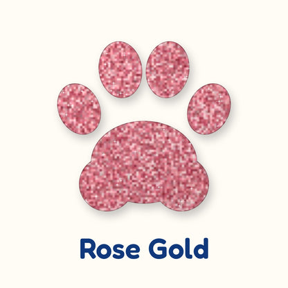 Rose Gold glitter heat transfer vinyl color swatch