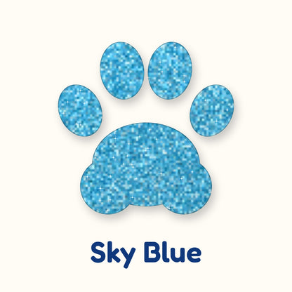 Sky Blue glitter heat transfer vinyl color swatch