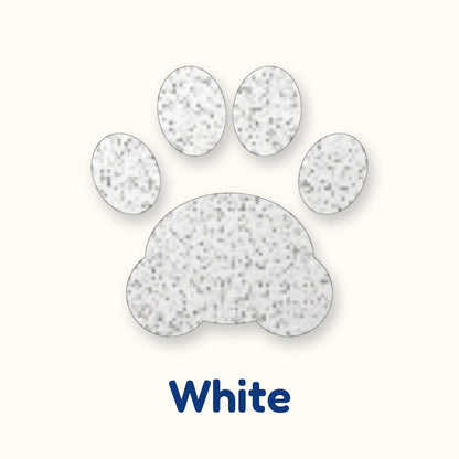 White glitter heat transfer vinyl color swatch