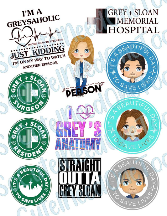 Grey's Anatomy - It's A Great Day Decals - SoCuteINeedOneToo