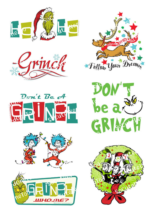 Grinch #25 Waterslide Decals - SoCuteINeedOneToo