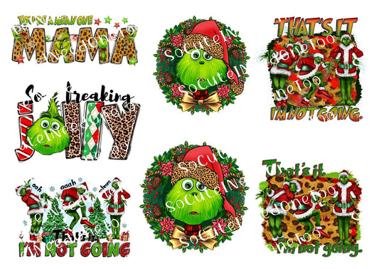 Grinch #29 Waterslide Decals - SoCuteINeedOneToo