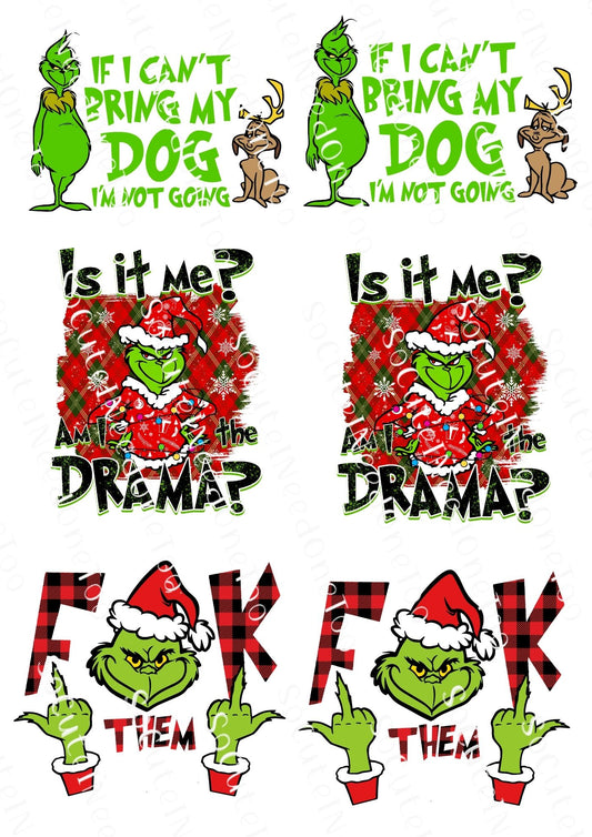 Grinch #47 Waterslide Decals - SoCuteINeedOneToo
