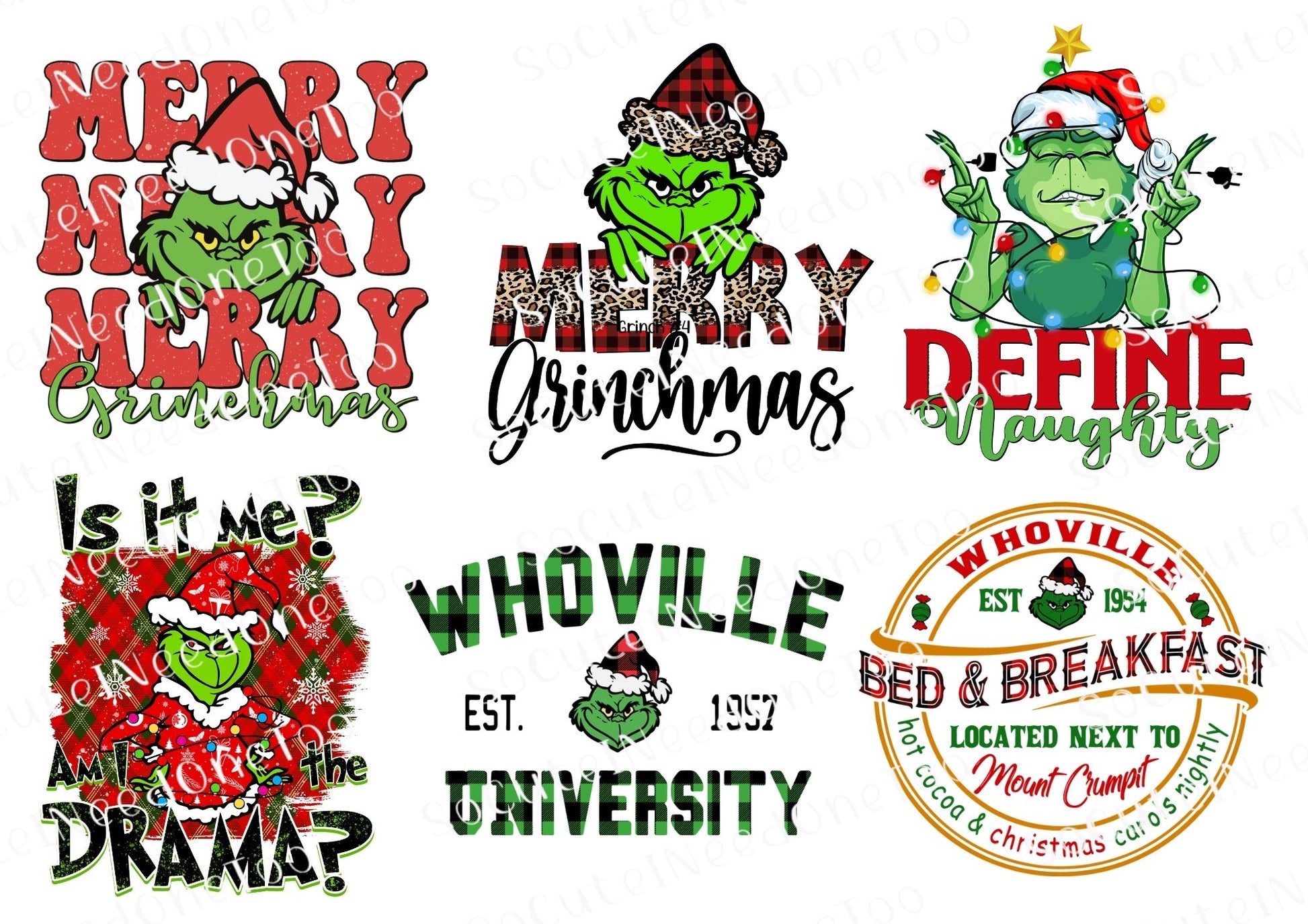 Grinch #48 Waterslide Decals - SoCuteINeedOneToo