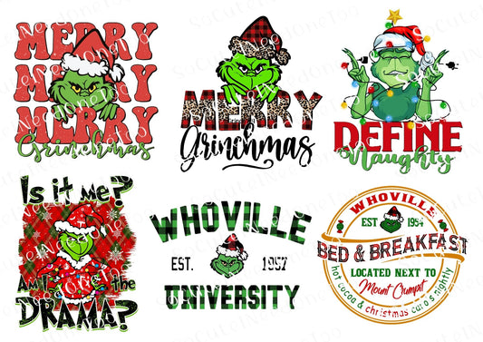 Grinch #48 Waterslide Decals - SoCuteINeedOneToo