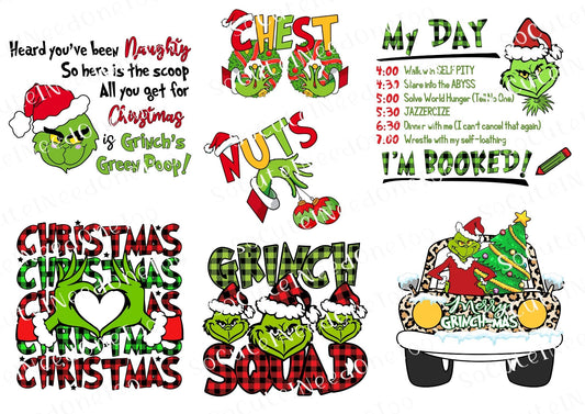 Grinch #53 Waterslide Decals - SoCuteINeedOneToo