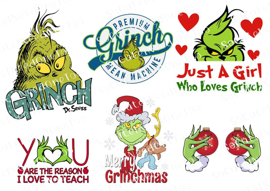 Grinch #55 Waterslide Decals - SoCuteINeedOneToo