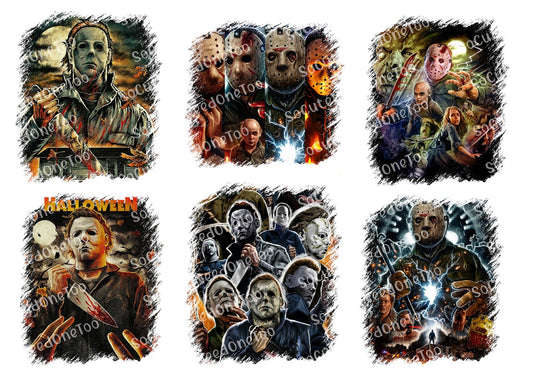 Halloween Killers #1 Waterslide Decals - SoCuteINeedOneToo