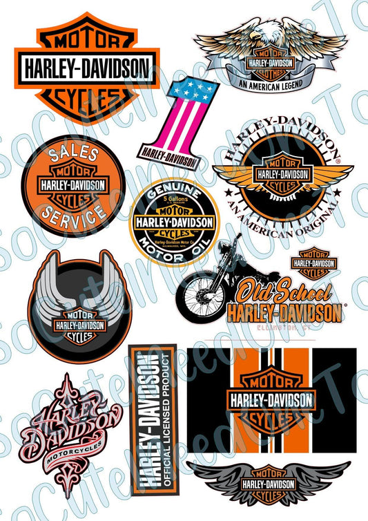 Harley Davidson Waterslide Decals - SoCuteINeedOneToo