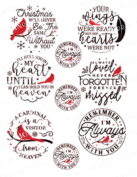 Heaven Ornaments 3 x 3 on Waterslide Decals - SoCuteINeedOneToo