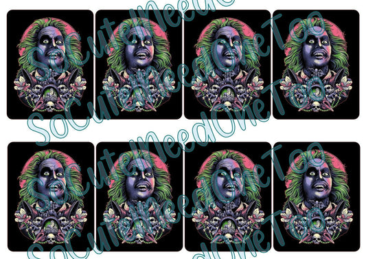 Horror - Beetlejuice Cards Waterslide Decals - SoCuteINeedOneToo