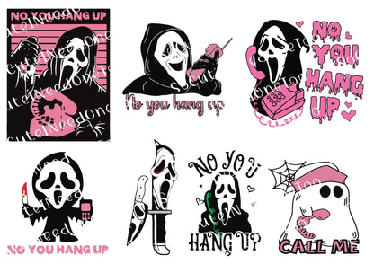 Horror - Ghost Face Selection Waterslide Decals - SoCuteINeedOneToo