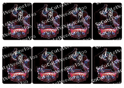 Horror - Ghost Face Selection Waterslide Decals - SoCuteINeedOneToo