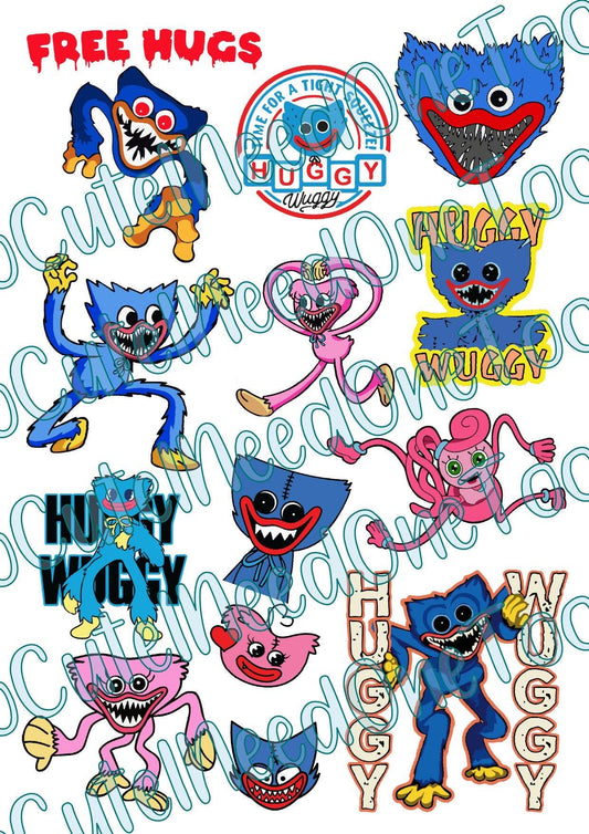 Huggy Wuggy #2 Waterslide Decals - SoCuteINeedOneToo
