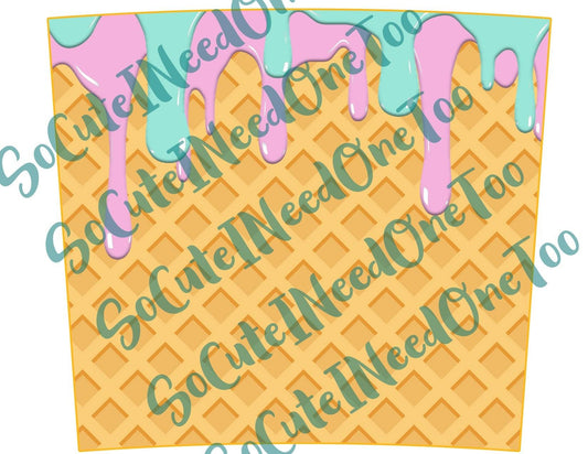 Ice Cream Cone #2 Waterslide Wrap - SoCuteINeedOneToo