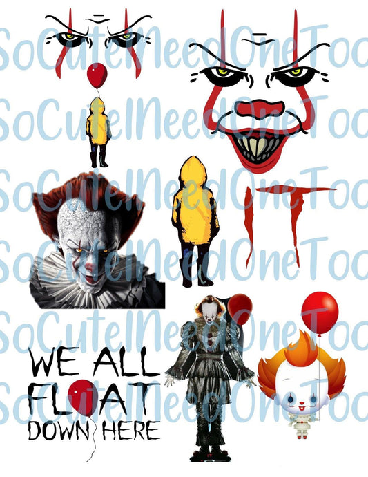 IT The Movie Waterslide Decals - SoCuteINeedOneToo