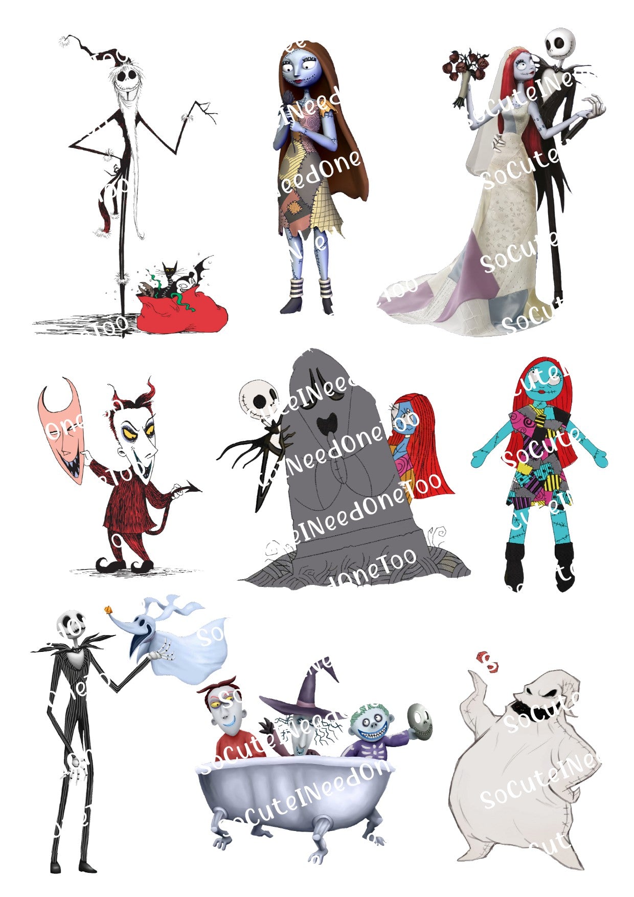 Jack #2 on Clear/White Waterslide Paper Ready To Use - SoCuteINeedOneToo