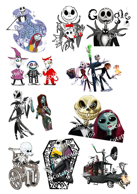 Jack #7 on Clear/White Waterslide Paper Ready To Use - SoCuteINeedOneToo