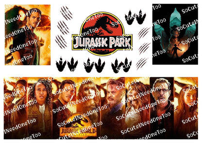 Jurassic Park Waterslide Decals - SoCuteINeedOneToo