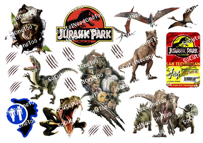 Jurassic Park Waterslide Decals - SoCuteINeedOneToo