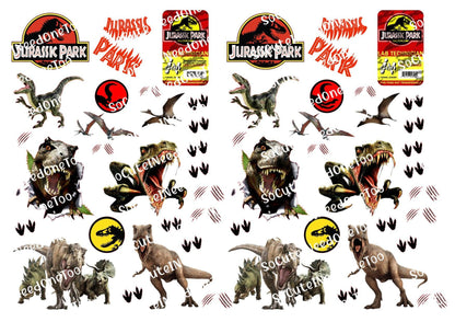 Jurassic Park Waterslide Decals - SoCuteINeedOneToo