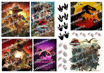 Jurassic Park Waterslide Decals - SoCuteINeedOneToo