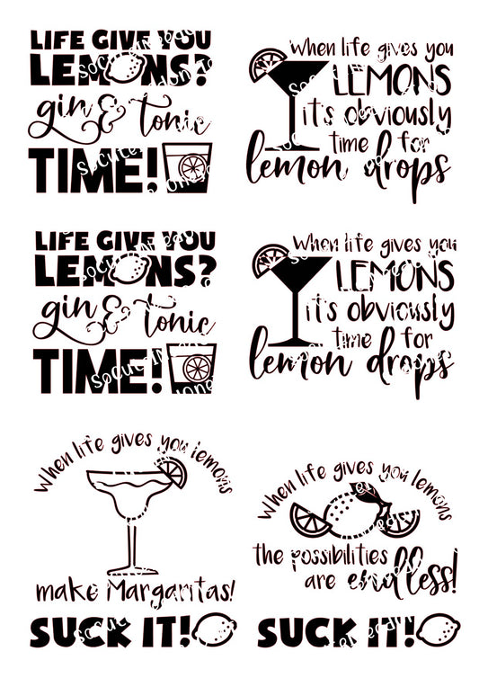Lemon Cute Sayings Laser Printed Waterslides - SoCuteINeedOneToo