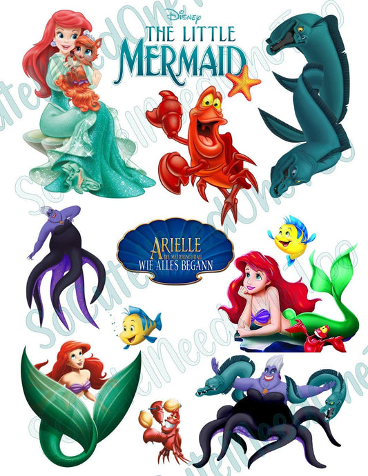 Little Mermaid #2 Waterslide Decals - SoCuteINeedOneToo