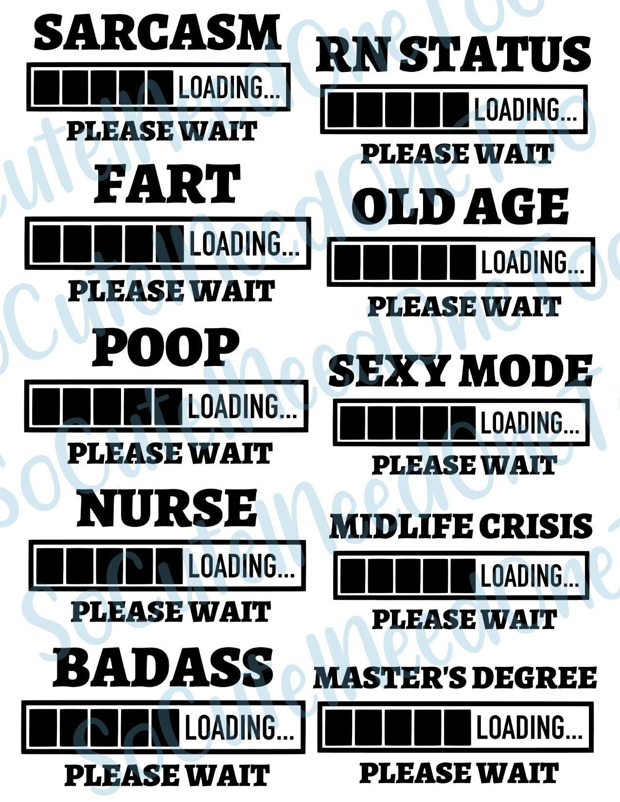 Loading Please Wait on Clear Water Slide Paper Sealed and Ready To Use - SoCuteINeedOneToo