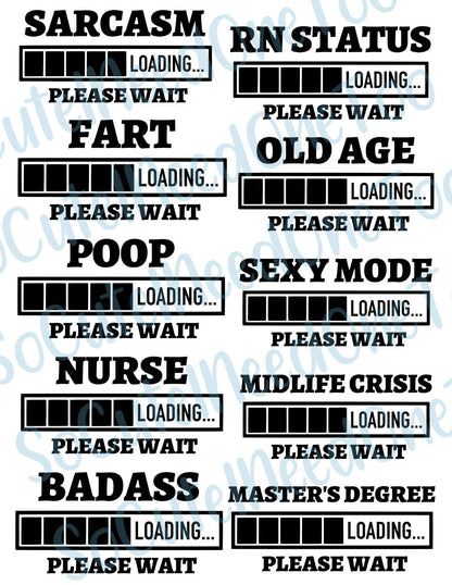 Loading Please Wait on Clear Water Slide Paper Sealed and Ready To Use - SoCuteINeedOneToo