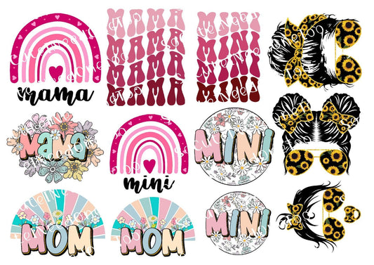 Mama & Mini #1 Waterslide Decals - SoCuteINeedOneToo