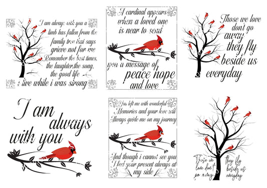 Memorial - I am always with you Waterslide Decals - SoCuteINeedOneToo