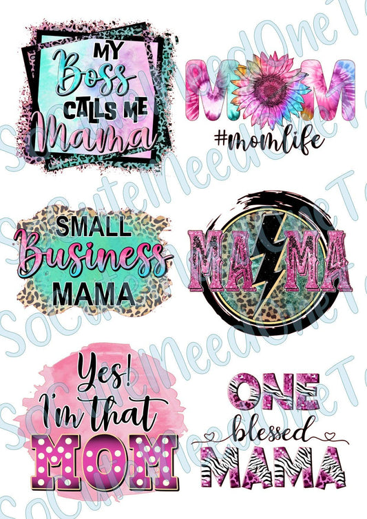 Mom #2 Waterslide Decals - SoCuteINeedOneToo