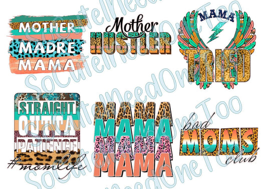 Mom #4 Waterslide Decals - SoCuteINeedOneToo