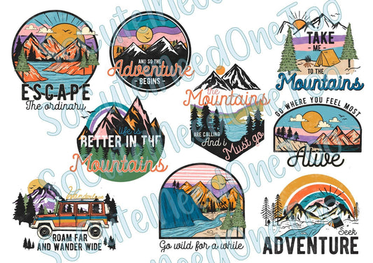 Mountain Fun Waterslide Decals - SoCuteINeedOneToo