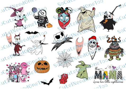 NMBC - All Characters Waterslide Decals - SoCuteINeedOneToo