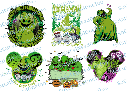 NMBC - Oogie Boogey Waterslide Decals - SoCuteINeedOneToo