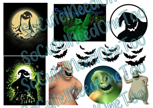NMBC - Oogie Boogie #2 Waterslide Decals - SoCuteINeedOneToo