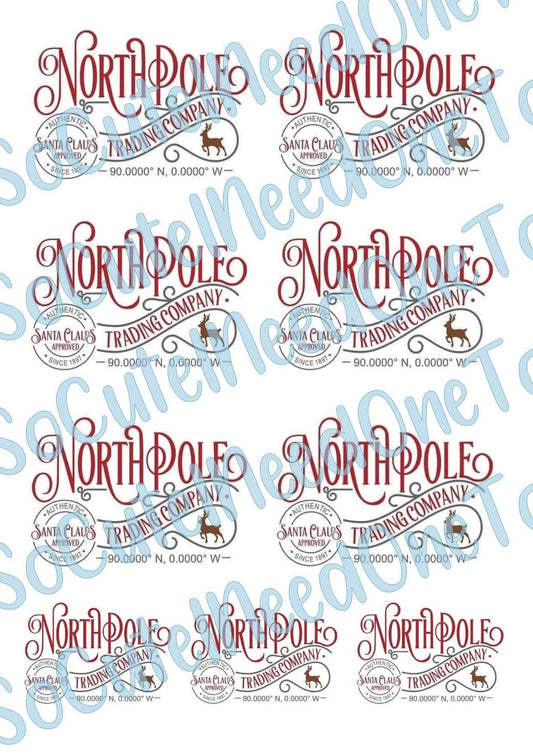 North Pole Trading Co. Waterslide Decals - SoCuteINeedOneToo